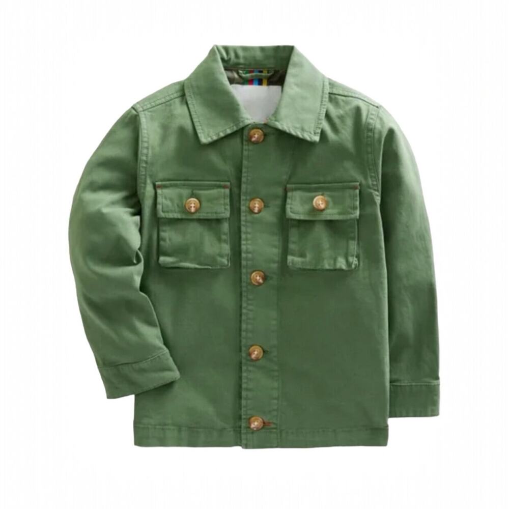 🆕 Mini Boden NWT 8/9 Yrs Green Utility Jacket.
